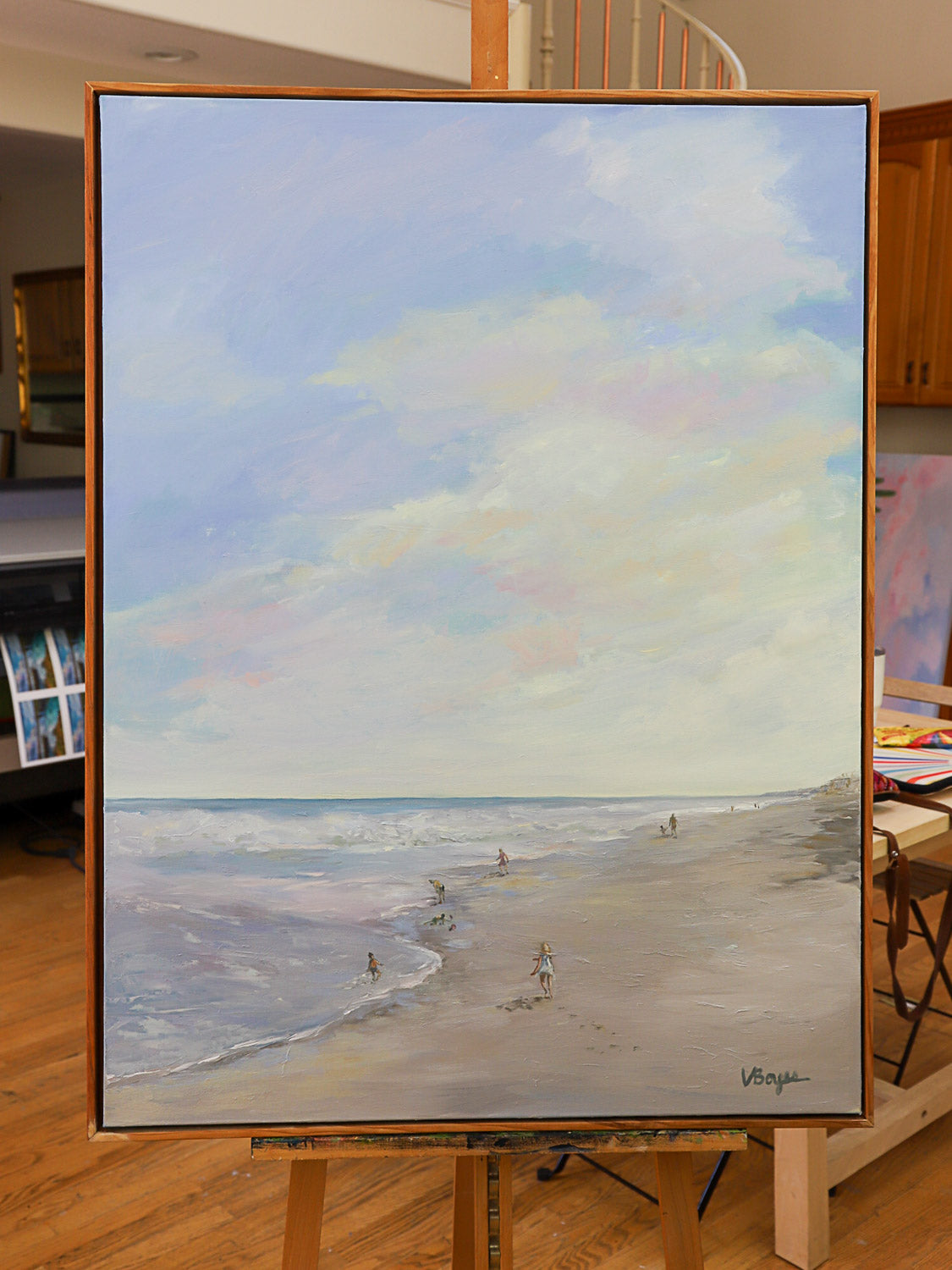 Beach Glow – Original Oil Painting by Val Boyes