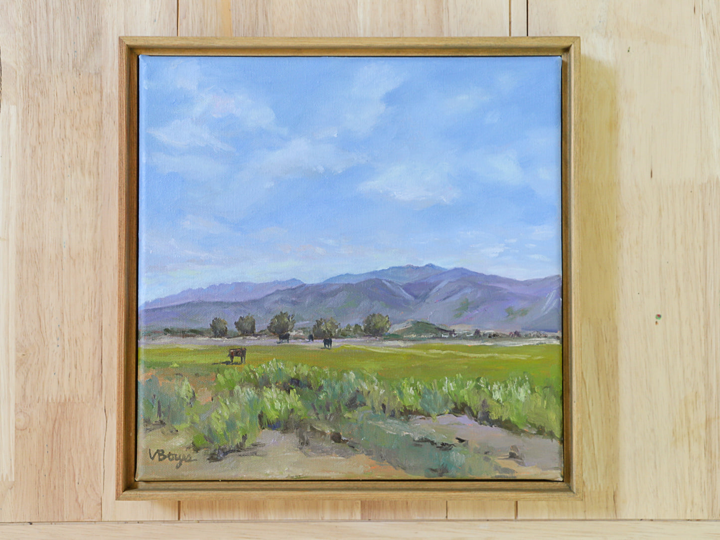 "Heber Pasture" Original Oil Painting by Val Boyes