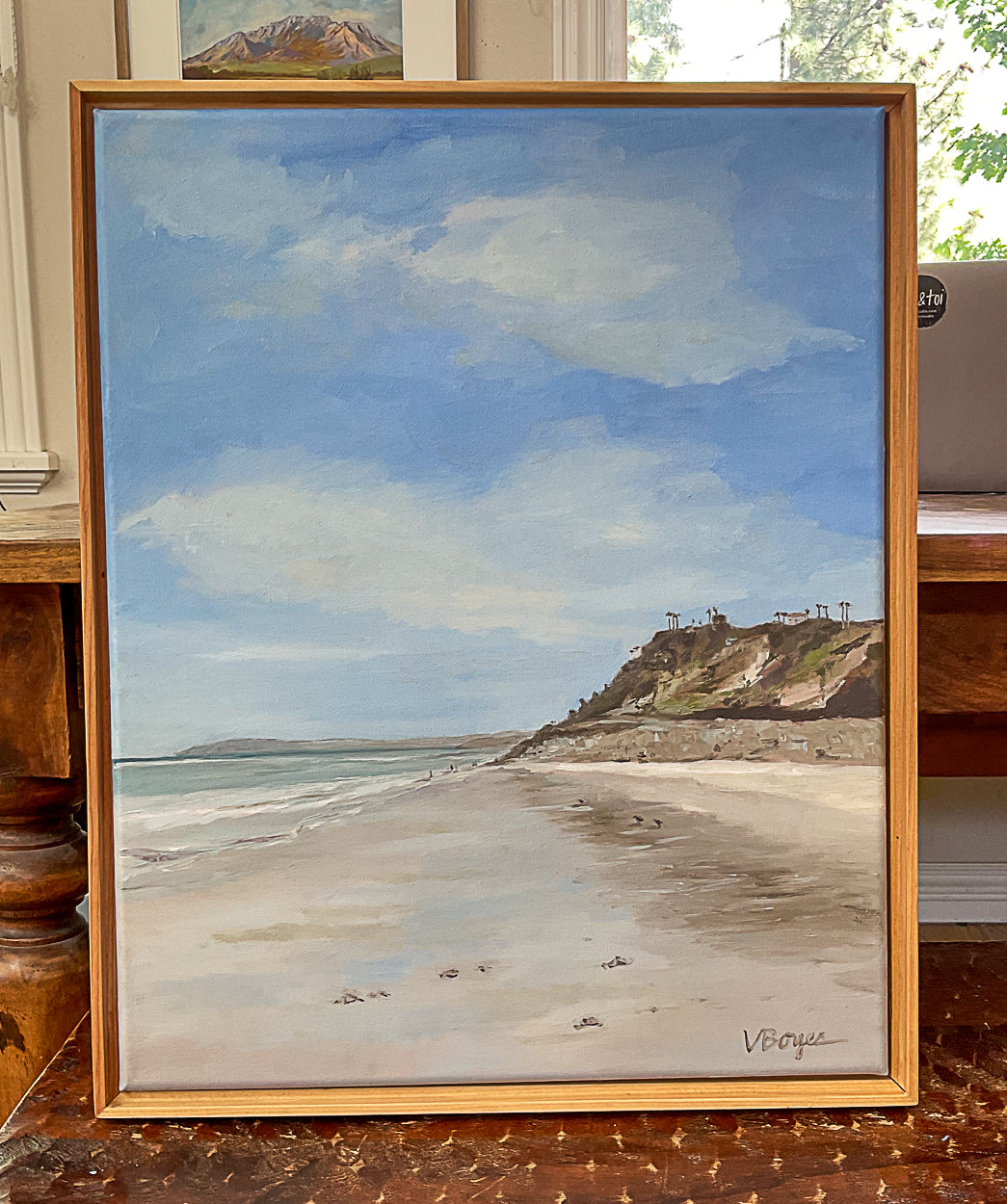 Lowtide Afternoon-Original Oil Painting by Val Boyes