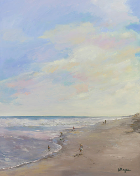 Beach Glow – Original Oil Painting by Val Boyes