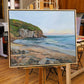 Golden Hour at Strands – Original Oil Painting by Val Boyes