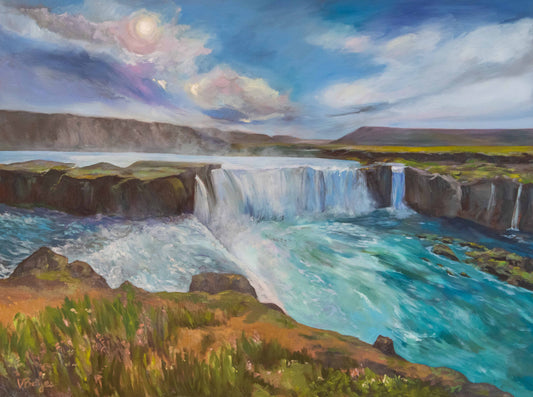 Solace at Godafoss PRINT